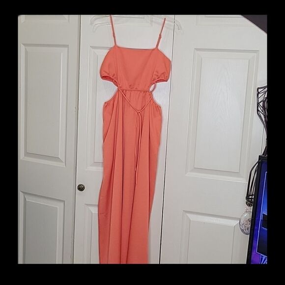 Line and Dot Skylar Tangerine Maxi  Dress Size XS - Picture 6 of 8